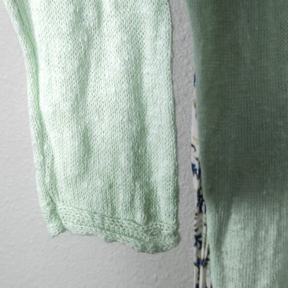 Lucky Brand Mixed Knit Sweater Mint Green Size L Y2K Colorful - Picture 6 of 11